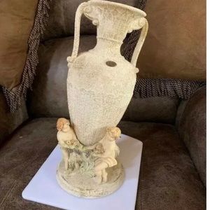 Vintage BERGER Leaning Urn Vase